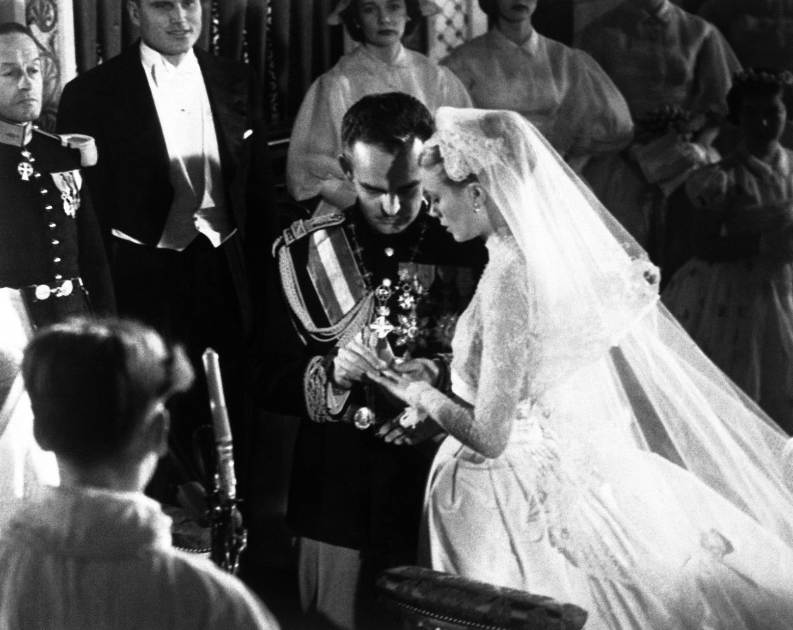 1956: Prince Rainier and Grace Kelly